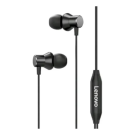 Fone De Ouvido Lenovo QF730 Metal com Microfone P2 Áudio Estéreo Cinza