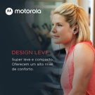 Fone de Ouvido Motorola Earbuds 2S Preto com Microfone P2