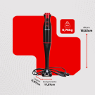 Mixer Amvox APR 400 400W 2 Velocidades 2 em 1 110V Preto/Vermelho