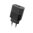 Carregador De Parede Itrend USB-A + USB-C 25W Quick Charge 3.0 PD Preto