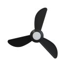 Ventilador de Teto Ventisol Mistral Inverter LED 3 Pás com Controle Remoto Bivolt Preto