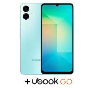 Smartphone Samsung Galaxy A06 128GB 4G Verde Claro + E-Book: Grandes Vozes