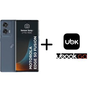 Kit Smartphone Motorola Edge 50 Fusion 5G 256GB 8GB Azul Marinho e 5 U-Book