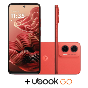 Smartphone Motorola Moto G35 256GB 4GB RAM 5G Coral Tela 6,7" FHD+ 120Hz Câm. 50MP Bat. 5000mAh