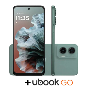 Smartphone Motorola G35 256GB 4GB RAM Cinza + E-Book: Grandes Vozes