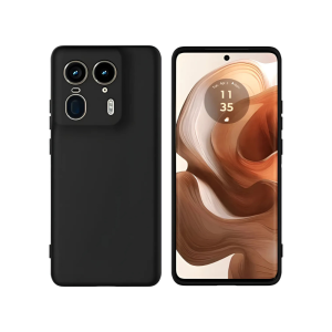 Capa para Motorola Edge 50 Ultra  Silicone Preto