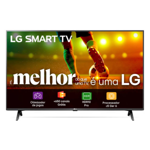 Smart TV 43" Full HD LED LG 43LR6700PSA ThinQ AI Processor Wi-Fi e Bluetooth 2 HDMI 1 USB WebOS