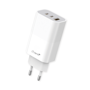 Carregador De Parede ITrend USB-A + USB-C 67W Quick Charge 3.0 PD Branco