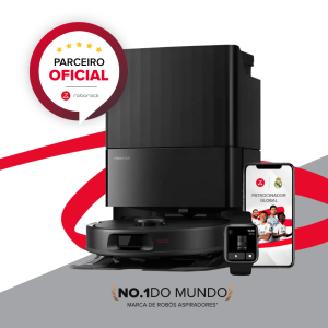 Roborock Qrevo S QR598 Robô Aspirador e Passa Pano 8000Pa Base Autolimpante Wi-Fi Preto 127V