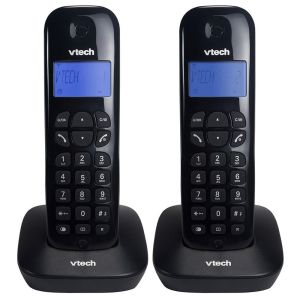 Telefone Sem Fio VTech VT680 MRD2  2 Ramais com Identificador de Chamadas Preto 