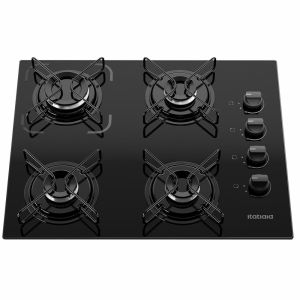 Cooktop Itatiaia Essencial 4 Bocas Vidro Temperado Preto Bivolt